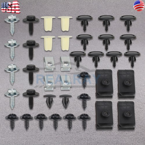 Car Engine Undertray Cover Clips Set of 40 Bottom Shield Guard Screws