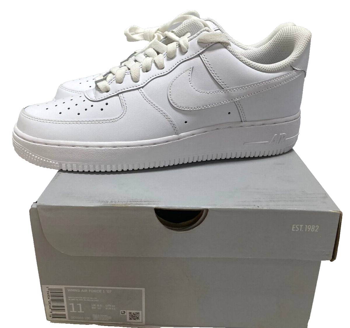 Nike Air Force 1 Women's Shoes DD8959-100 Low Top White Sneakers