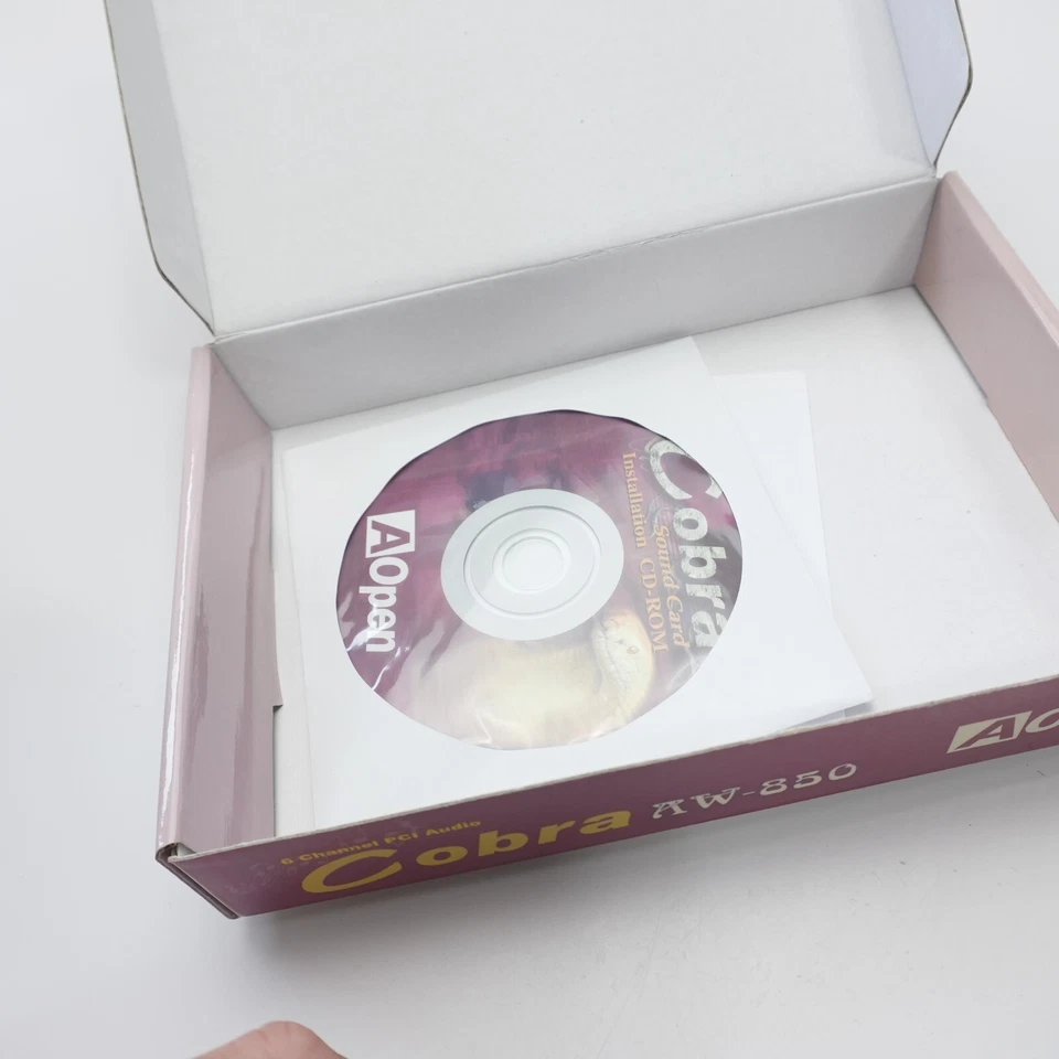 NEW Vintage Collectible AOPEN COBRA AW-850 SOUND CARD 6 CHANNEL PCI - Image 3 of 4