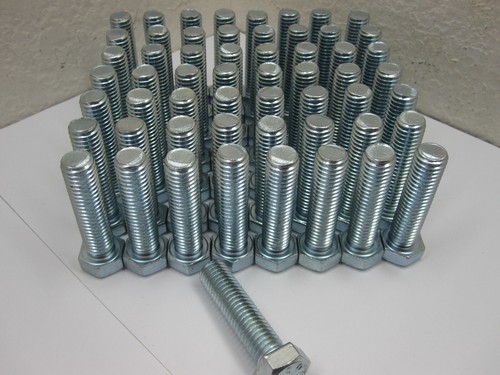 1/2-13 x 2 Zoll Sechskantkopfkappe Schraube Gewinde 307A Vollgewinde verzinkt MENGE 50 - Bild 4 von 4