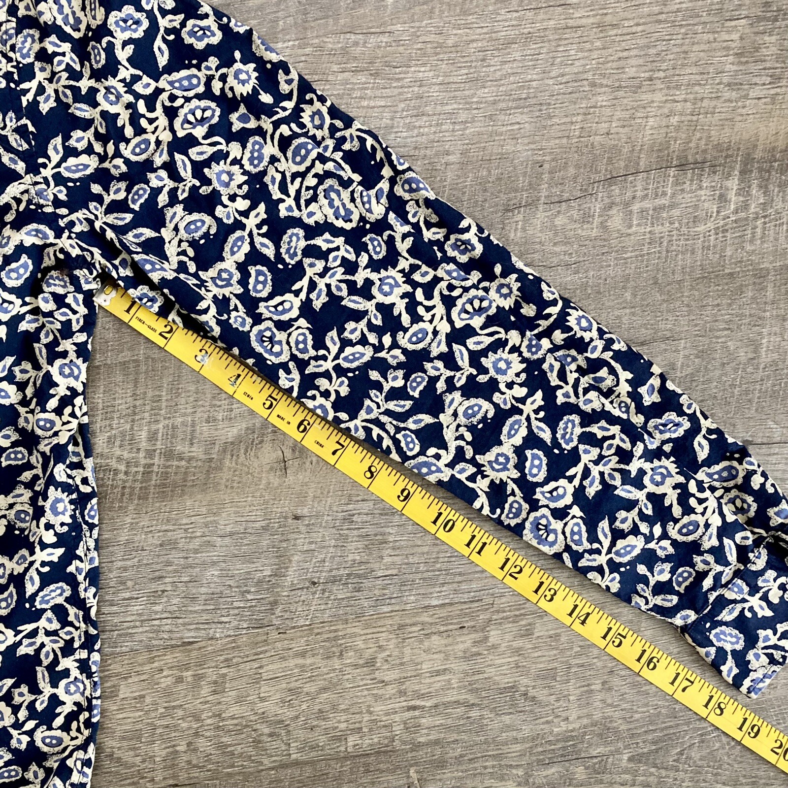 American Eagle Button Front Seriously Soft Paisle… - image 9