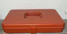 VTG Wilson Wil-Hold Plastic Sewing Box Case with Thread & Bobbins 