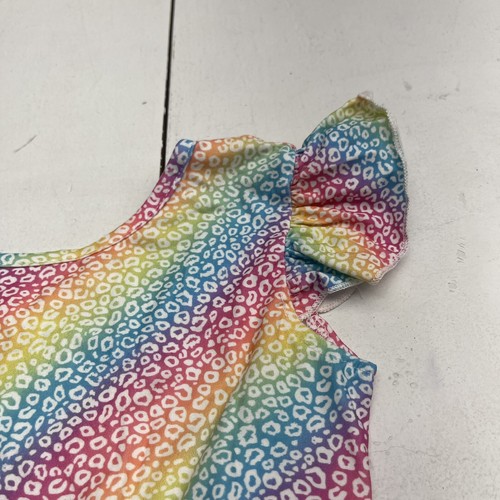 Moomtaikid Multicolored Leopard Print Romper Toddler Girls Size 110 - Picture 2 of 6