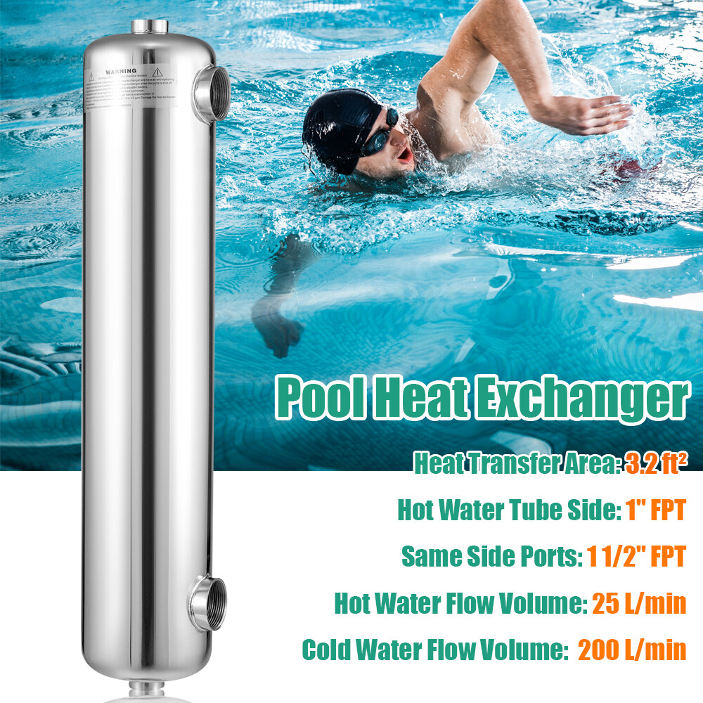 Above Ground Pool Heater Wisewater Swimming Pool 85K SS316L Same