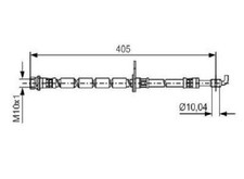 Original BOSCH Bremsschlauch 1 987 481 523 für Ford
