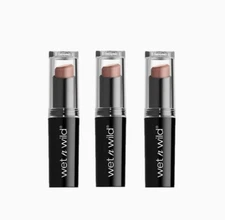 wet n wild MegaLast Lip Color, Longwearing, Never Nude, 0.11 oz - 3 PACK