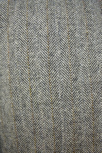 John Alexander Gray Herringbone 100% Wool Two Button Sport Coat Size: 40R - Picture 5 of 13