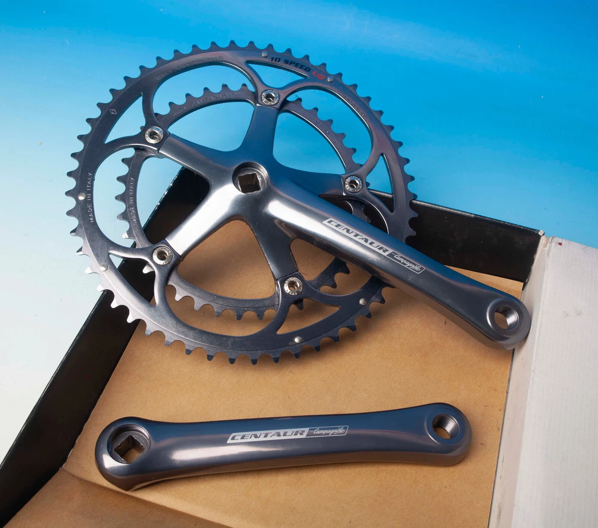 ZYNCUE Pédalier carré conique pour VTT 170 mm, 34/50 T double pédalier