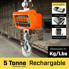 NEW 5000 KG ELECTRONIC CRANE SCALES INDUSTRIAL HANGING DIGITAL WEIGHT