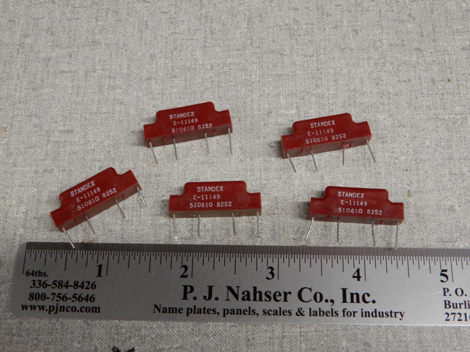 Standex Reed Relays Qty 5 E-11149 510610 Operating Voltage 12VDC??