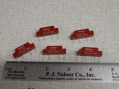 Standex Reed Relays Qty 5 E-11149 510610 Operating Voltage 12VDC??