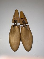 Vintage Adjustable Wooden Shoe Form Hinged from Yugoslavia Size 11-12