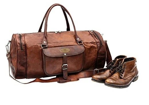 Leather Travel Bag - Men's & Women's Duffle Bag