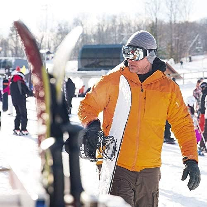 Odoland skibrillen met verwisselbare magnetische lens, sferische frameloze snowboardbril