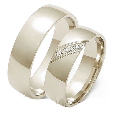 Eheringe Trauringe 585 er Gold Weißgold 6mm breit Super preis!! | eBay