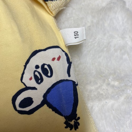 Unisex Kids Two Piece Pajama Set Size 150 Yellow All Over Print T-Shirt & Bottom - Picture 4 of 12