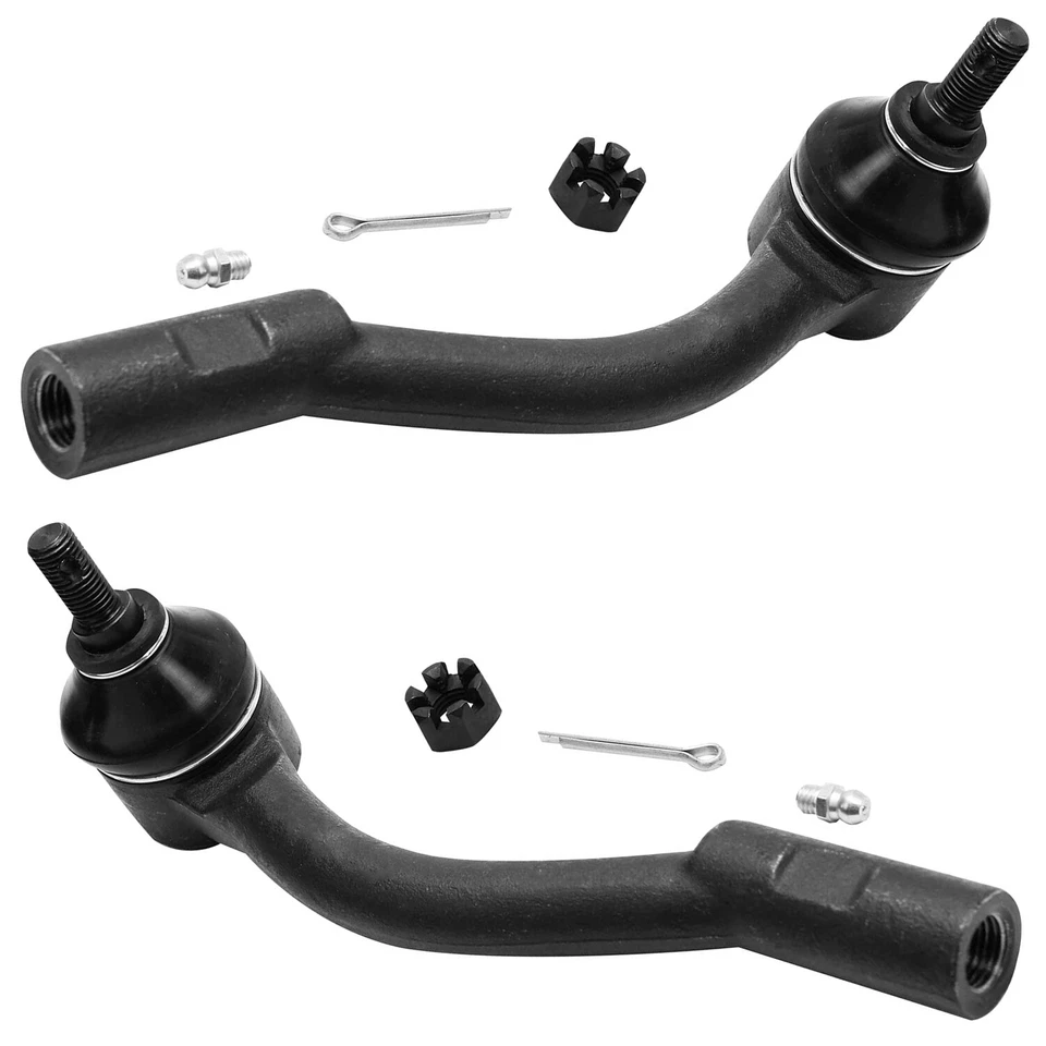6pc Front Inner Outer Tie Rods for 2006 2007 2008 2009 2010 2011 Hyundai Accent - Image 3 of 4