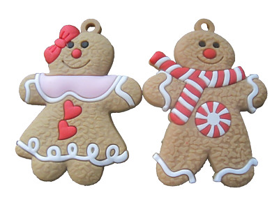 WEIHNACHTEN LEBKUCHENMENSCHEN. ENTZÜCKEND. ZWEI WERDEN NACH DEM ZUFALLSPRINZIP VERSCHICKT.