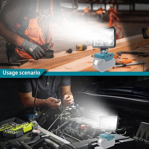 For Makita Battery 18V Li-Ion LED Work Light Workshop Flashlight Camping Torch - Picture 8 of 18