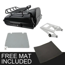 Razor Trunk Top Rack Backrest Mount Base Plate Fit For Harley Road Glide 2014-25