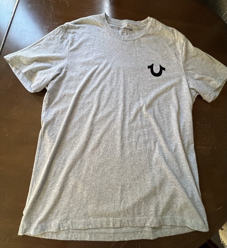 Herren True Religion Kurzarm Grau Extra Large Rundhalsausschnitt Baumwolle T-Shirt - Bild 5 von 13