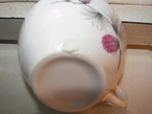 VTG MCM Lot of 4 Cup & Saucer ~ Canonsburg Pottery Skyline Wild Clover Design - Picture 6 of 7