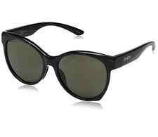 NEW Smith Fairground Sunglasses-Black Gloss-Grey Chromapop Polarized Lens