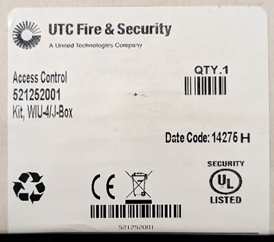 UTC 521252001 Access Control Kit WIU-4/J-Box  - SAME DAY SHIPPING