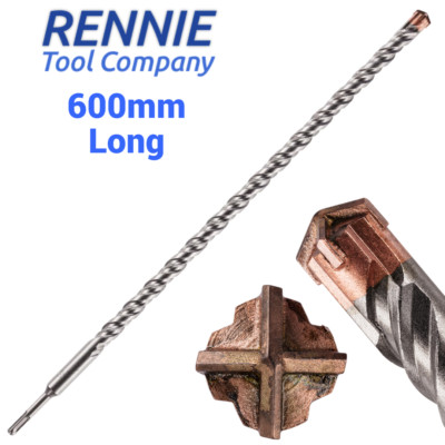 18 mm x 600 mm lang SDS-Plus Hammerbohrer Kreuzspitze 4 Schneider Turbo Tip Pro