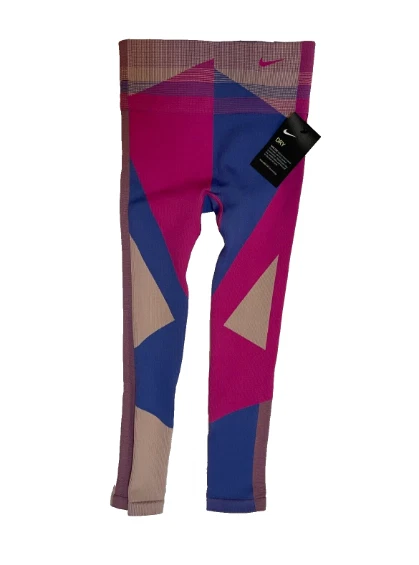 Nike Icon Clash Seamless Leggings Womens XS Dri FIT Sculpt Lux Ankle Fire  Pink