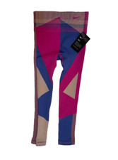 Nike Icon Clash Seamless Leggings Womens XS Dri FIT Sculpt Lux Ankle Fire Pink