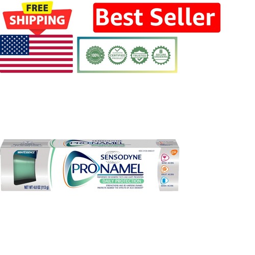 Gel Mint Toothpaste (4 oz, Pack of 4) - Low Abrasivity & Sensitivity Protection