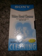 Sony Video Head Cleaner For VHS S-VHS Players Recorders Sealed AA88
