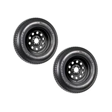Heavy Duty Trailer Tires, ST205/75D15, 5 Lug, 2,Pack, 2 Year Warranty!