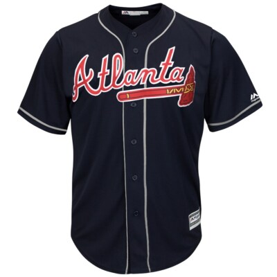 Atlanta Braves Majestic YOUTH Official Cool Base Team Jersey Navy