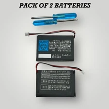 Game Boy Micro 460 mAh Replacement Battery GBM OXY-003 OXY-001 2 PACK BLACK