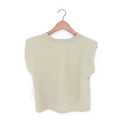 VELVET By Graham & Spencer Alia Vintage Slub Puff Shoulder Tank Caper S $169 D7 - Picture 2 of 7