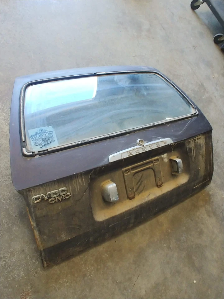 Puerta trasera, maletero elevador, hatchback, 1977 Honda Civic CVCC 1975 1976 1977 Foto 3 de 4