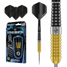 22 GRAM WINMAU STEVE BEATON SPECIAL EDITION   90% TUNGSTEN STEEL TIP DARTS 