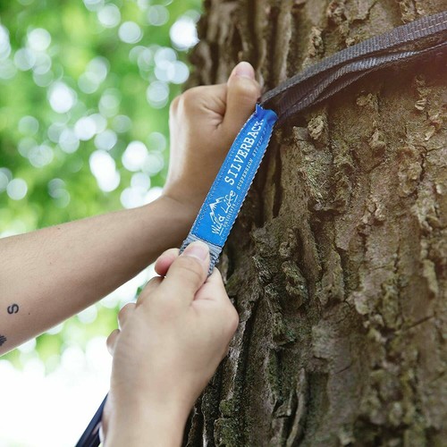 Tree Friendly Hammock Suspension Straps: Silverback Non Stretch Strap System - Picture 8 of 12