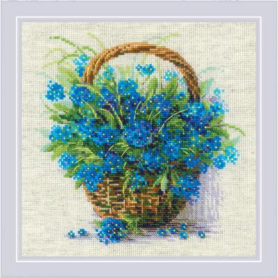Bothy Threads Kreuzstich Set "Vergissmeinnicht" - Komplettset Mit Stoff, Garn Und Nadel