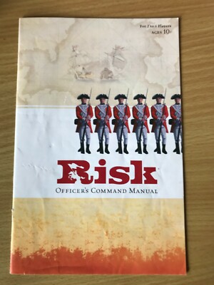 RISK - English Language GAME MANUAL (Spare Part) Officer's Command Manual