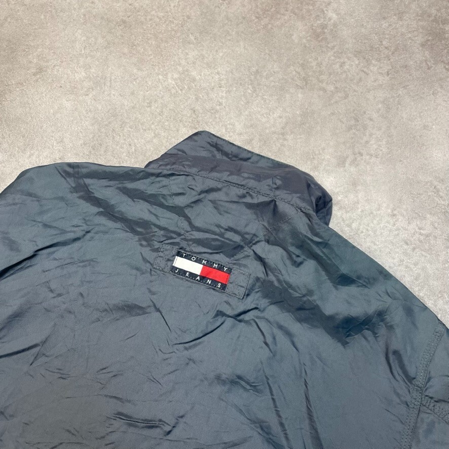 Tommy Hilfiger Jeans Sailing Jacket Mens Full Zip Vintage Anorak, Green, Medium image 8