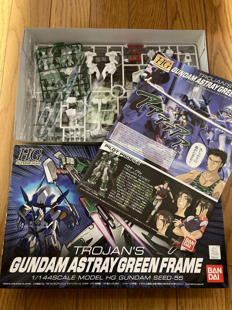 Bandai 1/144 HG Gundam SEED MBF-P04 Trojan`s Gundam Astray Green