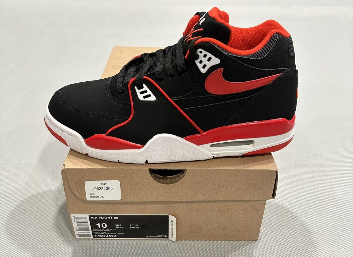 EXTREMELY RARE! Nike Air Flight 89 Bred Size 10.0 306252-060 EXTREMELY RARE! Nike Air Flight 89 Bred Size 10.0 306252-060