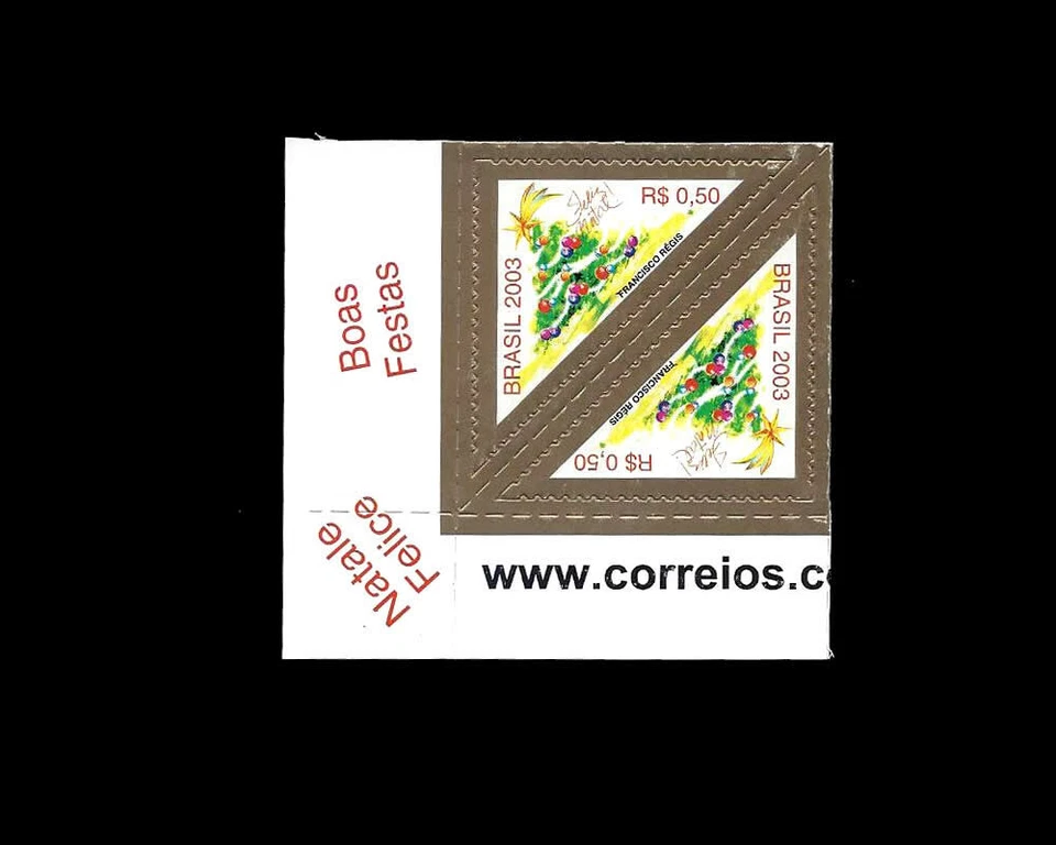 Рождество 2003 Бразилия Michel 3332-33, Sn 2900-01, Yvert 2849-50, RHM C-2543-44 - Изображение 2 из 3