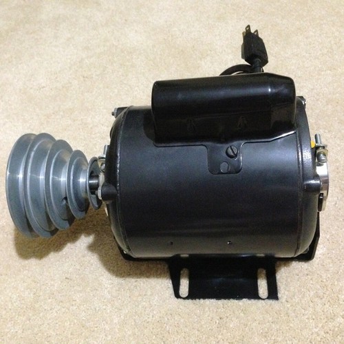 Sears Craftsman Capacitor Start AC Motor & Pulley Lathe Band Saw Drill