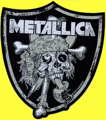 Metallica Flaming Skull Cut Out Gewebter Aufnäher - Woven Patch - Foto 10