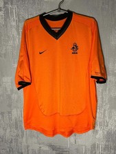 Vintage Netherlands 2000 2002 Home Football Shirt Jersey Nike Kit #9 Kluivert