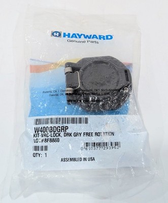 Hayward W400BDGRP Kit-Vac-Lock Free Rotation Safety Wall Fitting - Dark Gray OEM